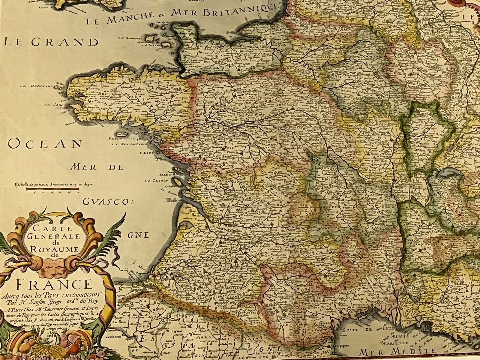 Mapa do Reino da França