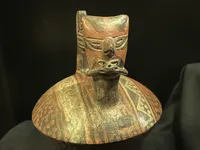 Feline Stirrup-Spout Vessel