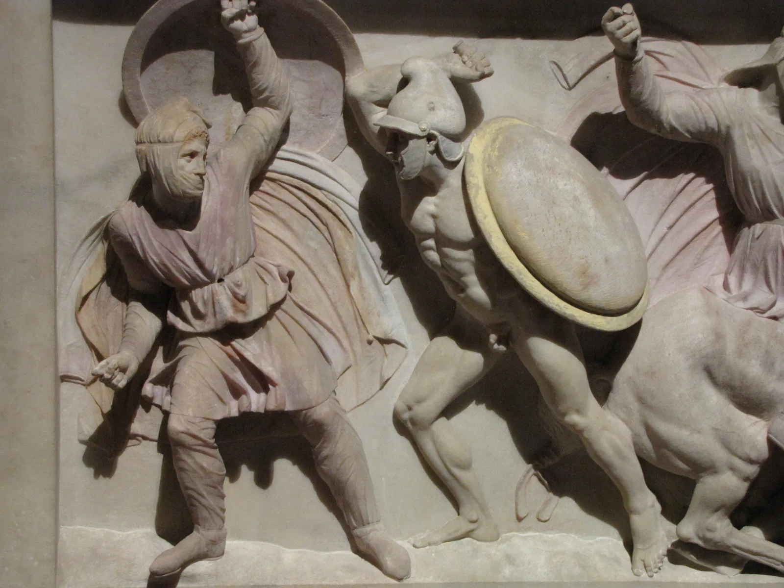 一名波斯战士与一名希腊重装步兵