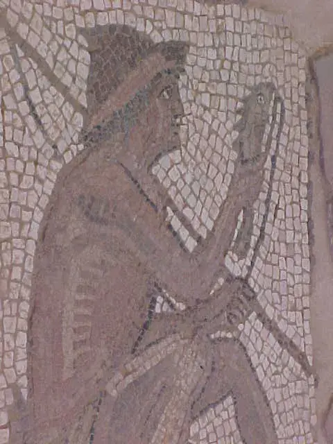 Byzantine Fisherman Mosaic