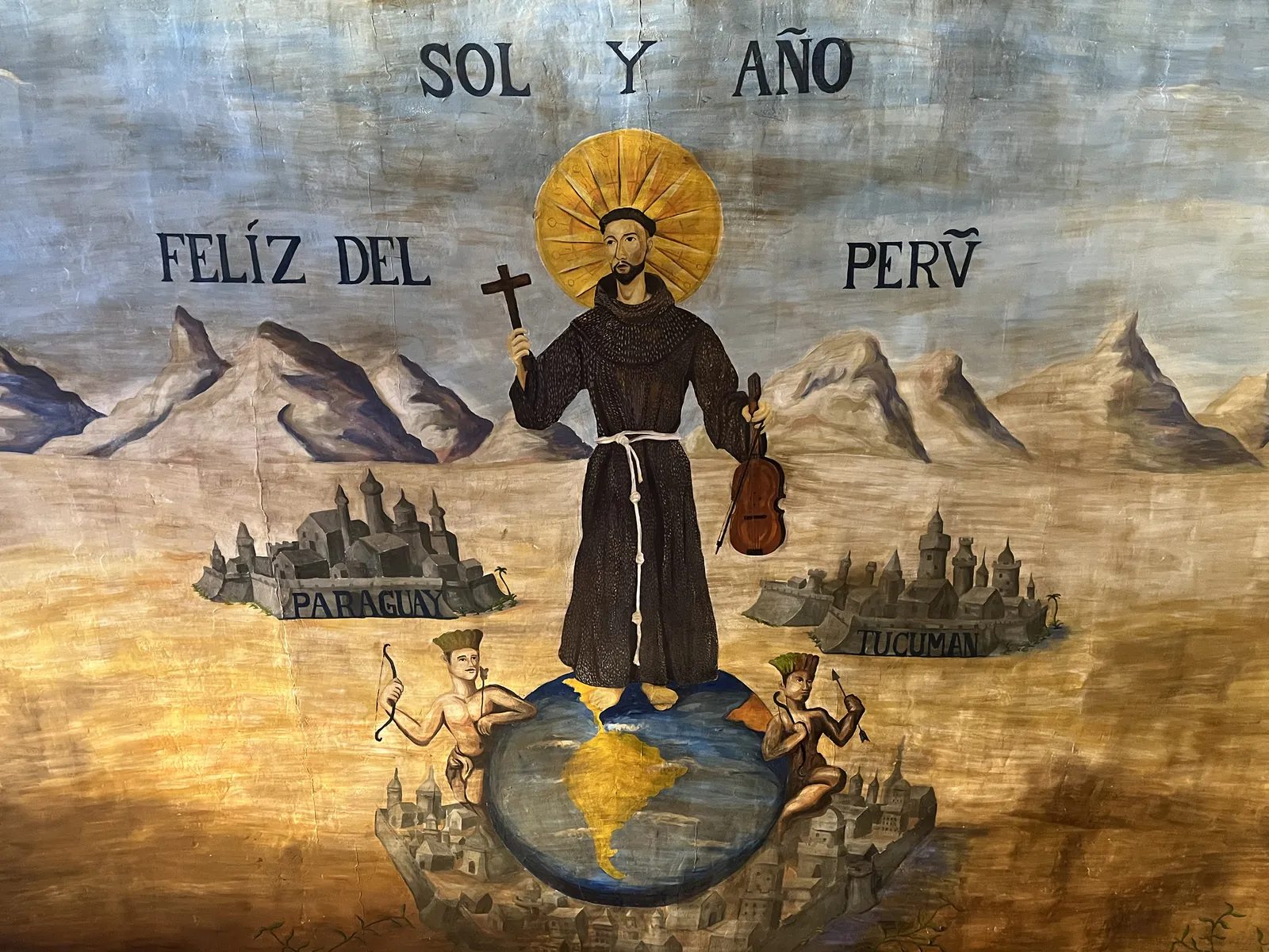 Fresko des San Francisco Solano