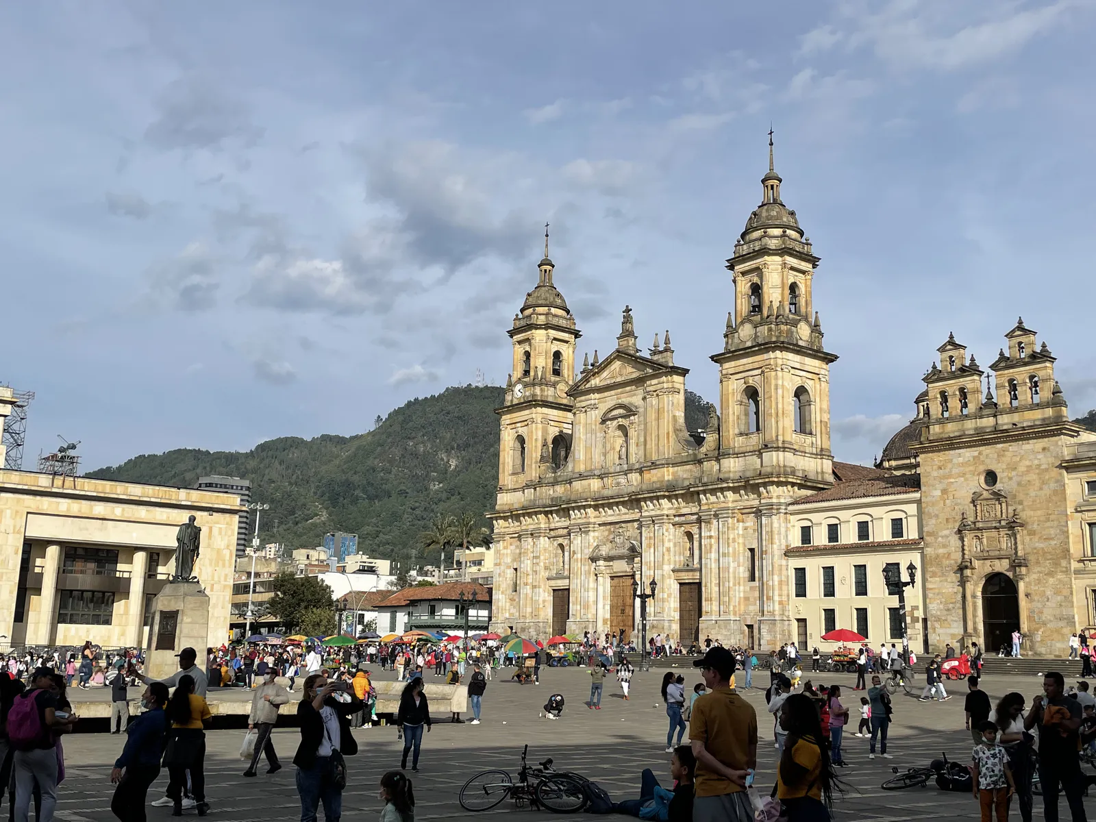 Plaza de Bolívar and the Bogotá Cathedral
