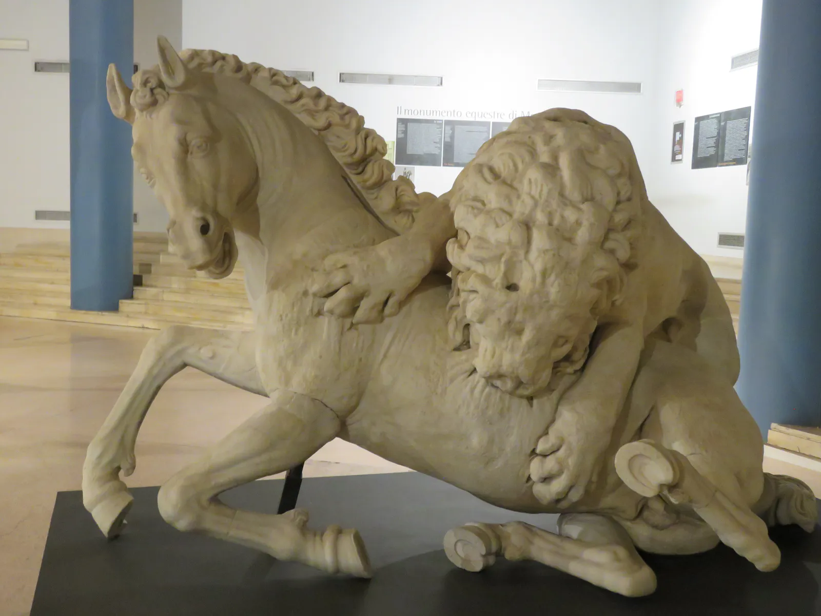 Lion Attacking a Horse