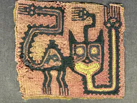 Paracas Feline Deity Mantle Fragment