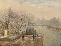 Morning Haze Over Seine and Louvre