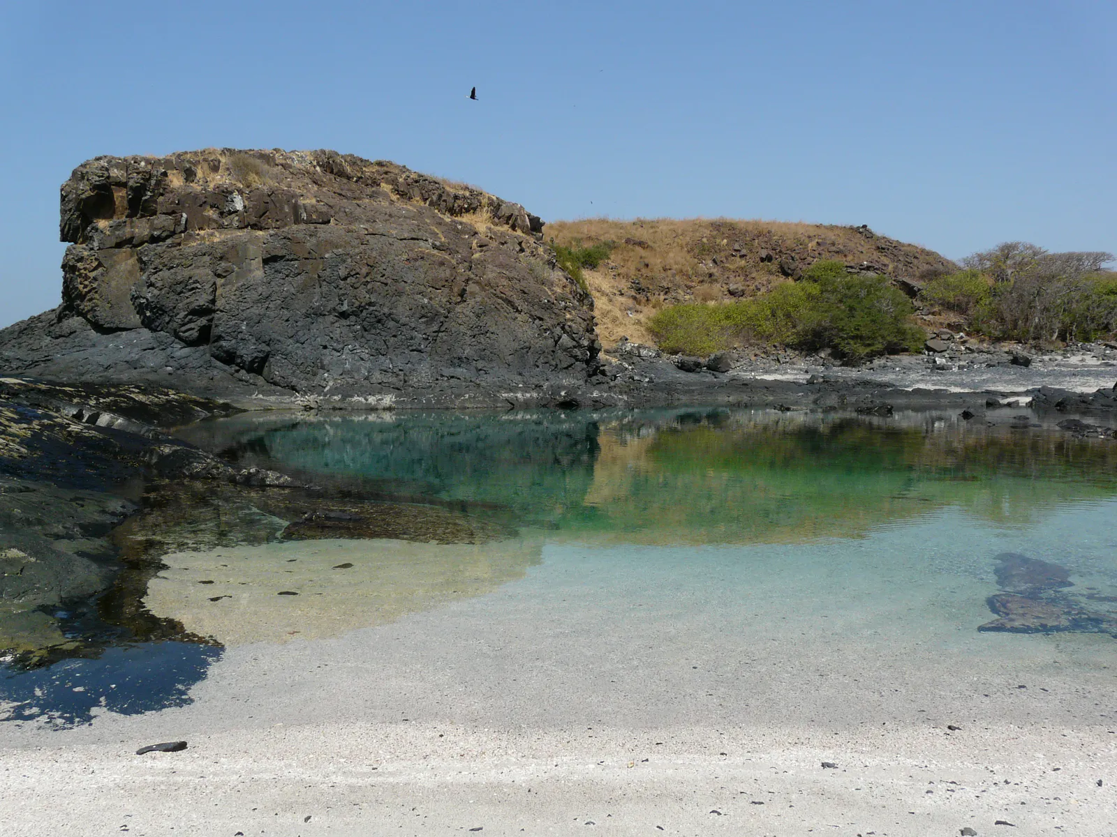 Volcanic Lagoon with Reflection