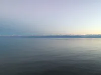 Evening at Issyk-Kul Lake