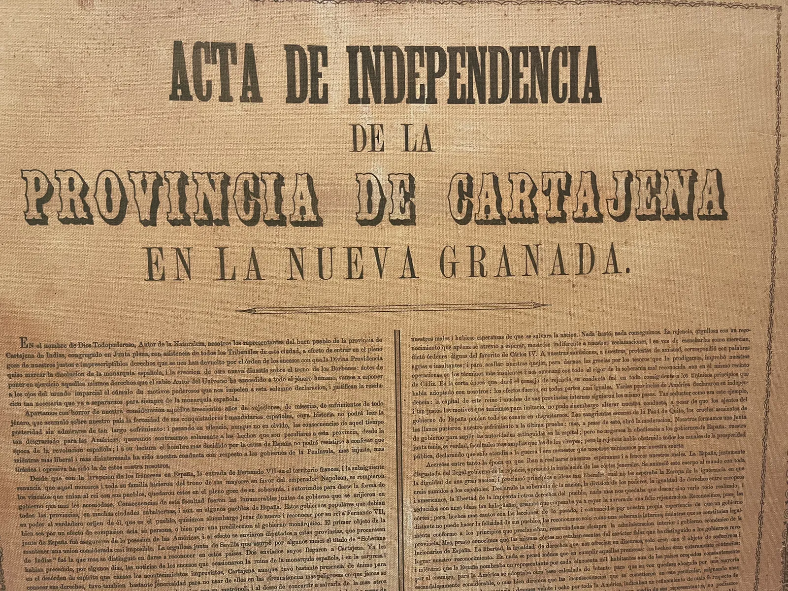 Акт о независимости Картахены