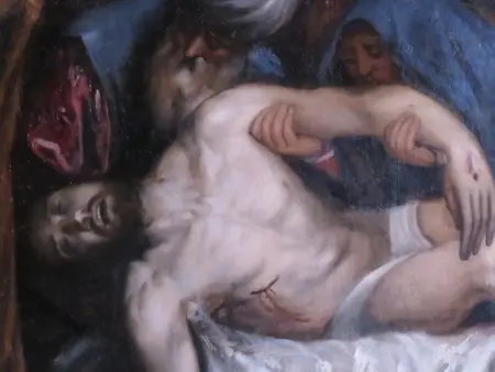A Deposição de Cristo no Túmulo (detalhe)
