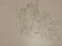 غوته مع مالك المسكن وزوجته