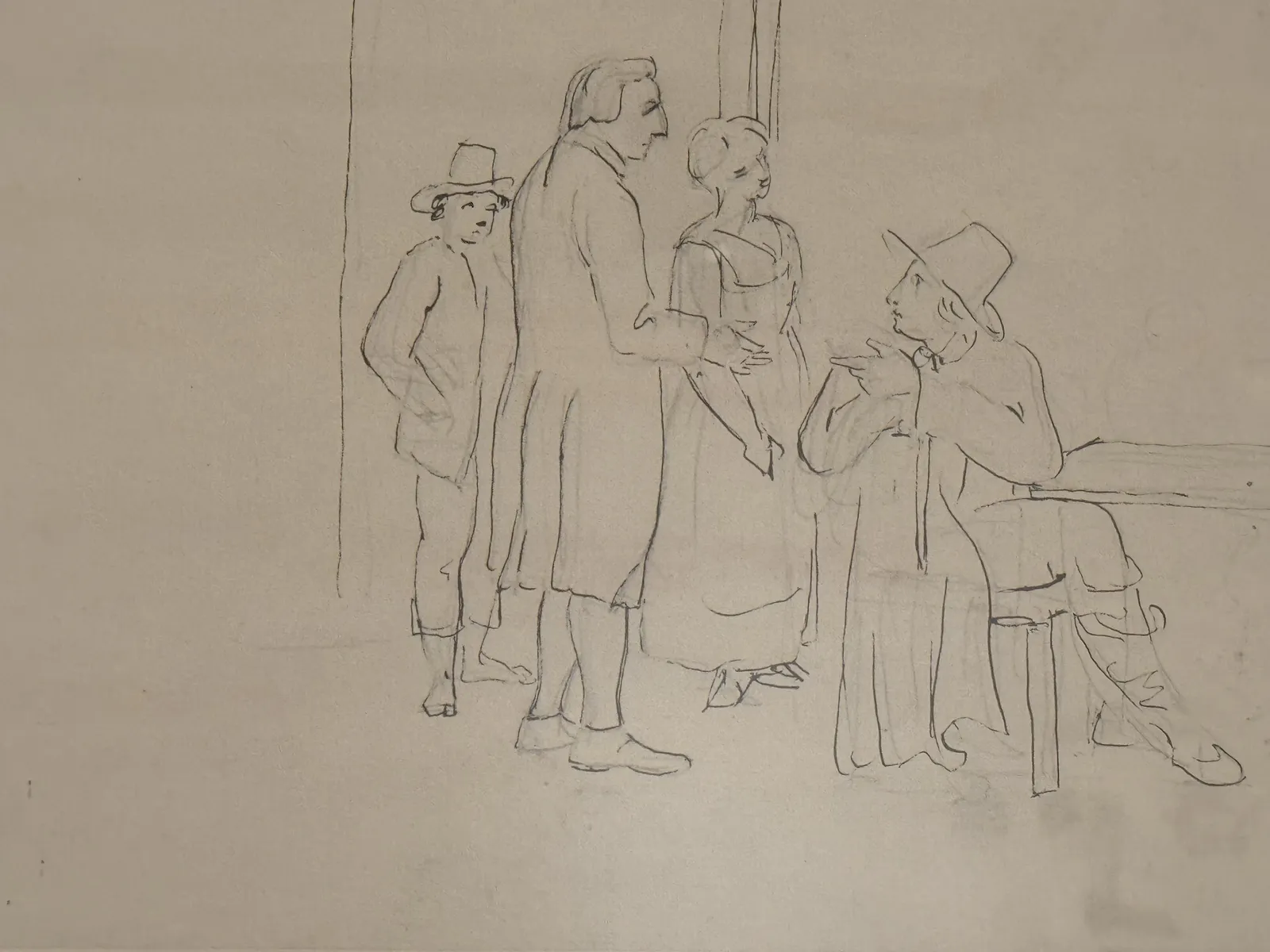 Goethe with His Landlord and Landlady
