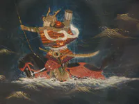 Taira no Atsumori on Horseback