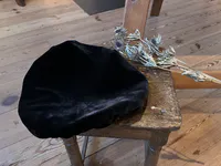 Black Velvet Beret Inspired by Rembrandt