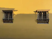 Colonial Windows in Shadow