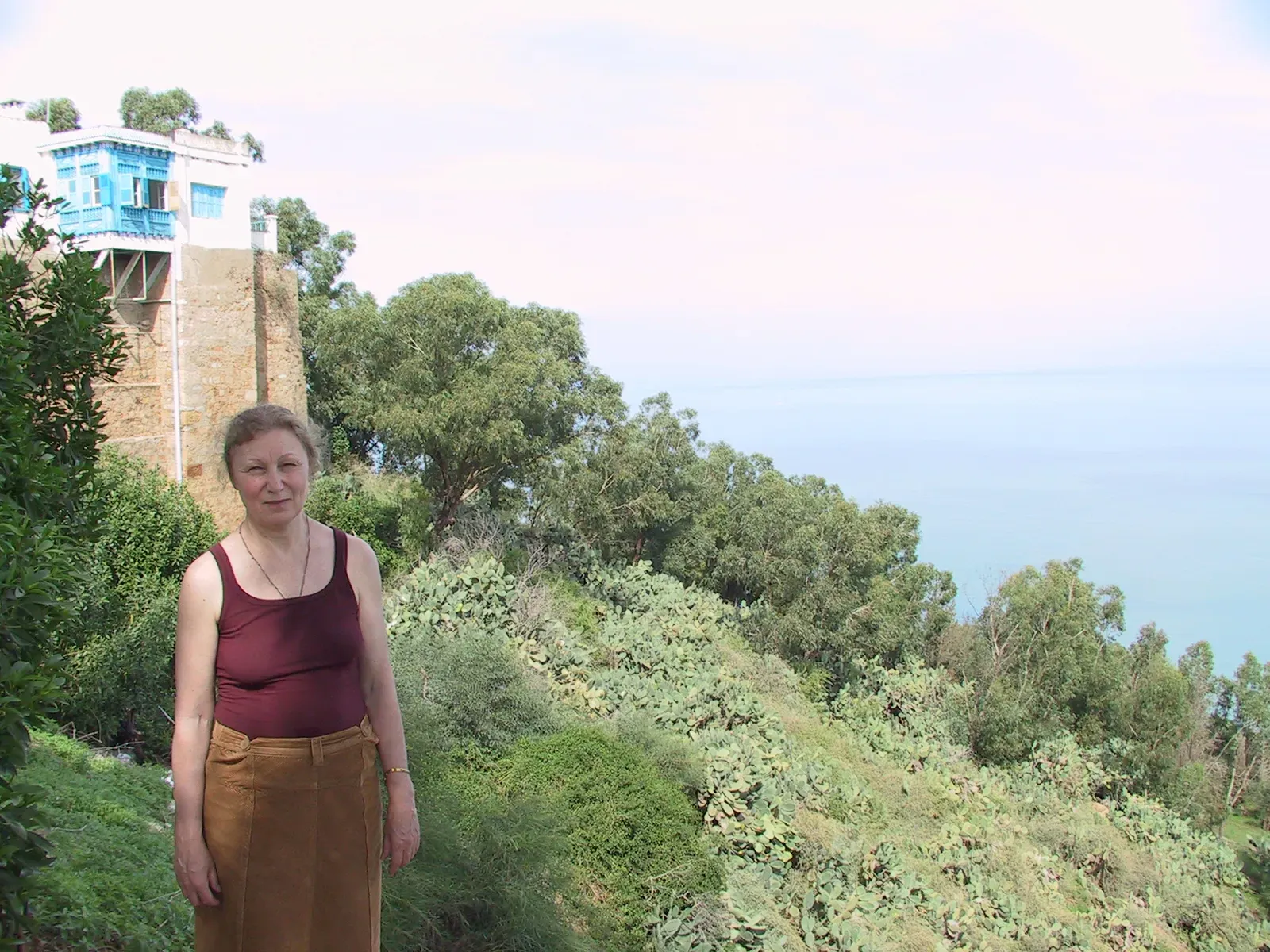 My Mom Irina Overlooking the Gulf of Tunis