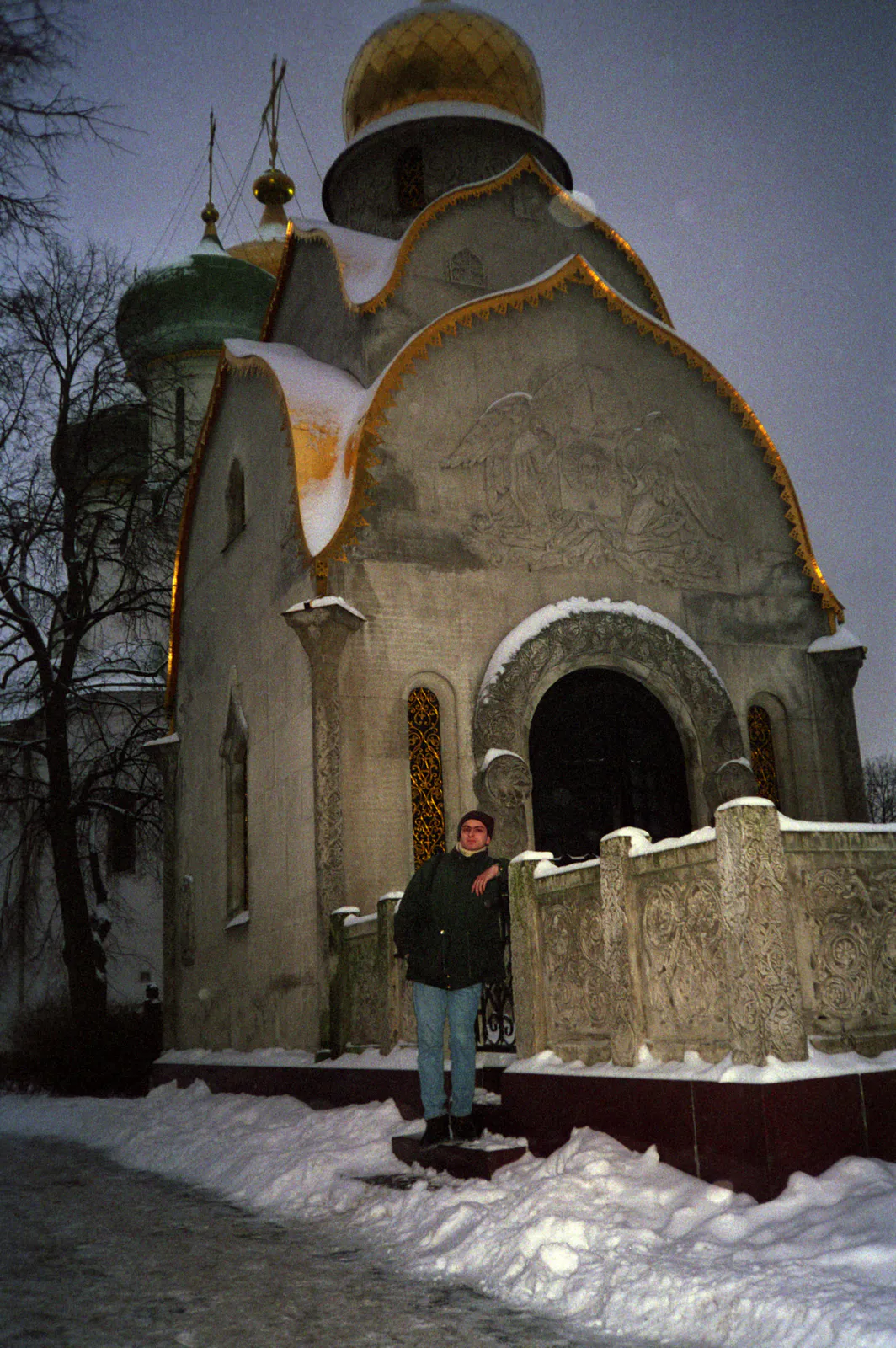 Dima at the Prokhorov Chapel-Shrine