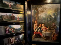 Niederländischer Schrank mit Szenen vom verlorenen Sohn