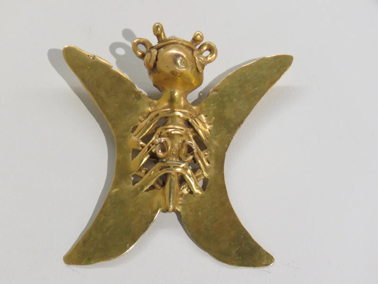Diquís Gold Pendant with Winged Being