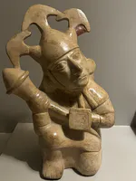 Moche Warrior Ceramic Sculpture