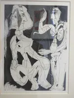 Two Women with a Mirror