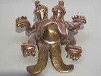 Diquís Twin-Headed Turtle Pendant