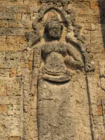 Sandstone Carving of Female Deity