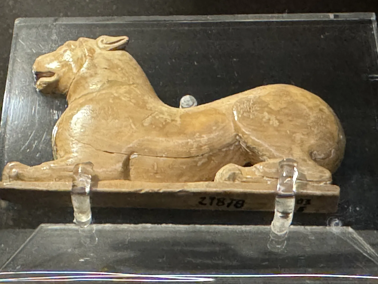 Etruscan Ivory Lion Plaque