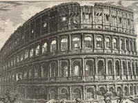 Radierung des Kolosseums von Piranesi