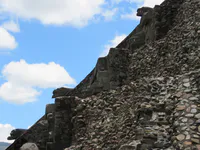 Ascending Serpents on the Temple Stairway
