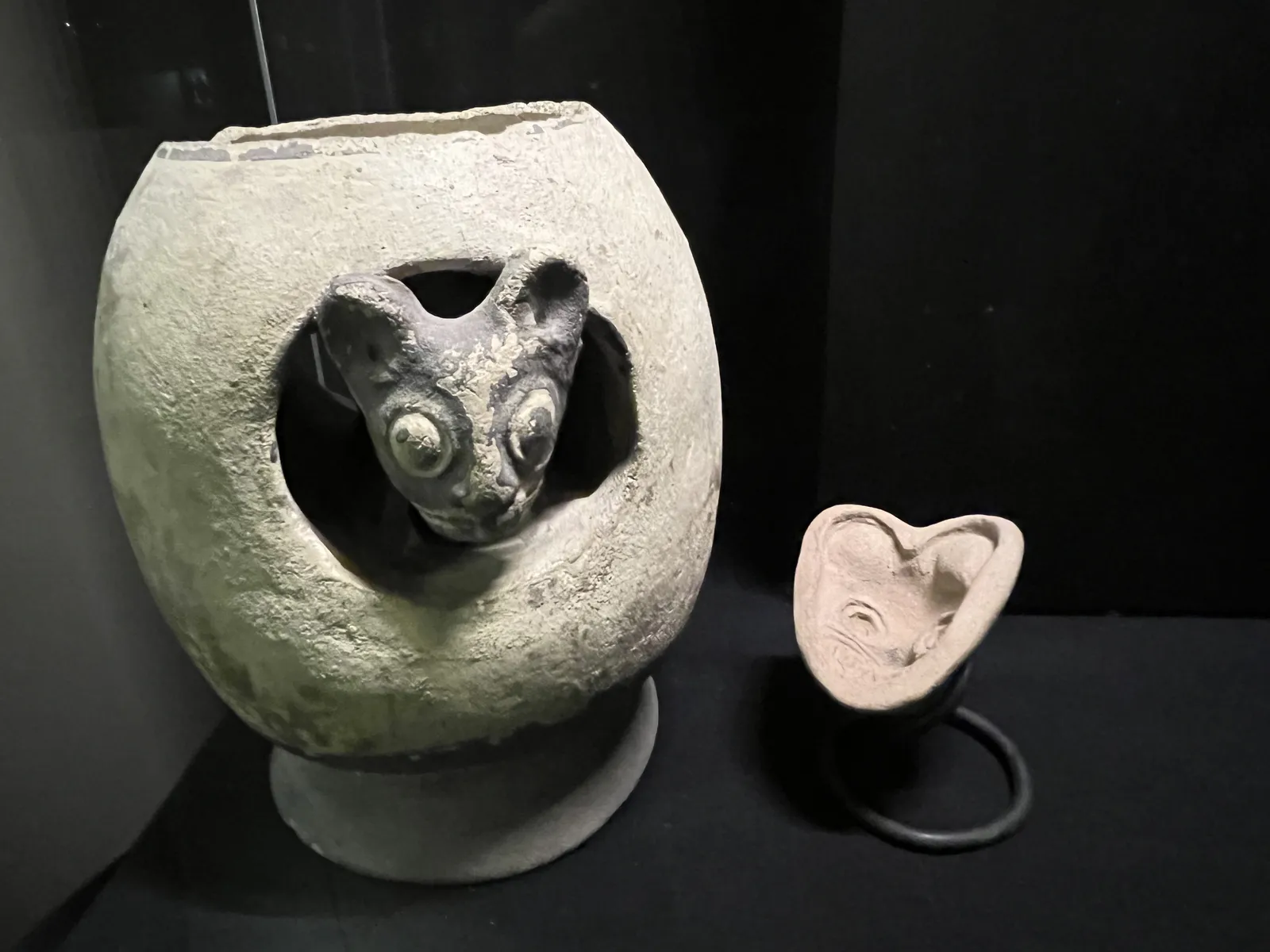 Pre-Columbian Chancay Ceramics with Feline Motif