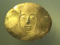 Quimbaya Gold Disc with Human Face