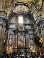 Triumph of the Name of Jesus (detail)