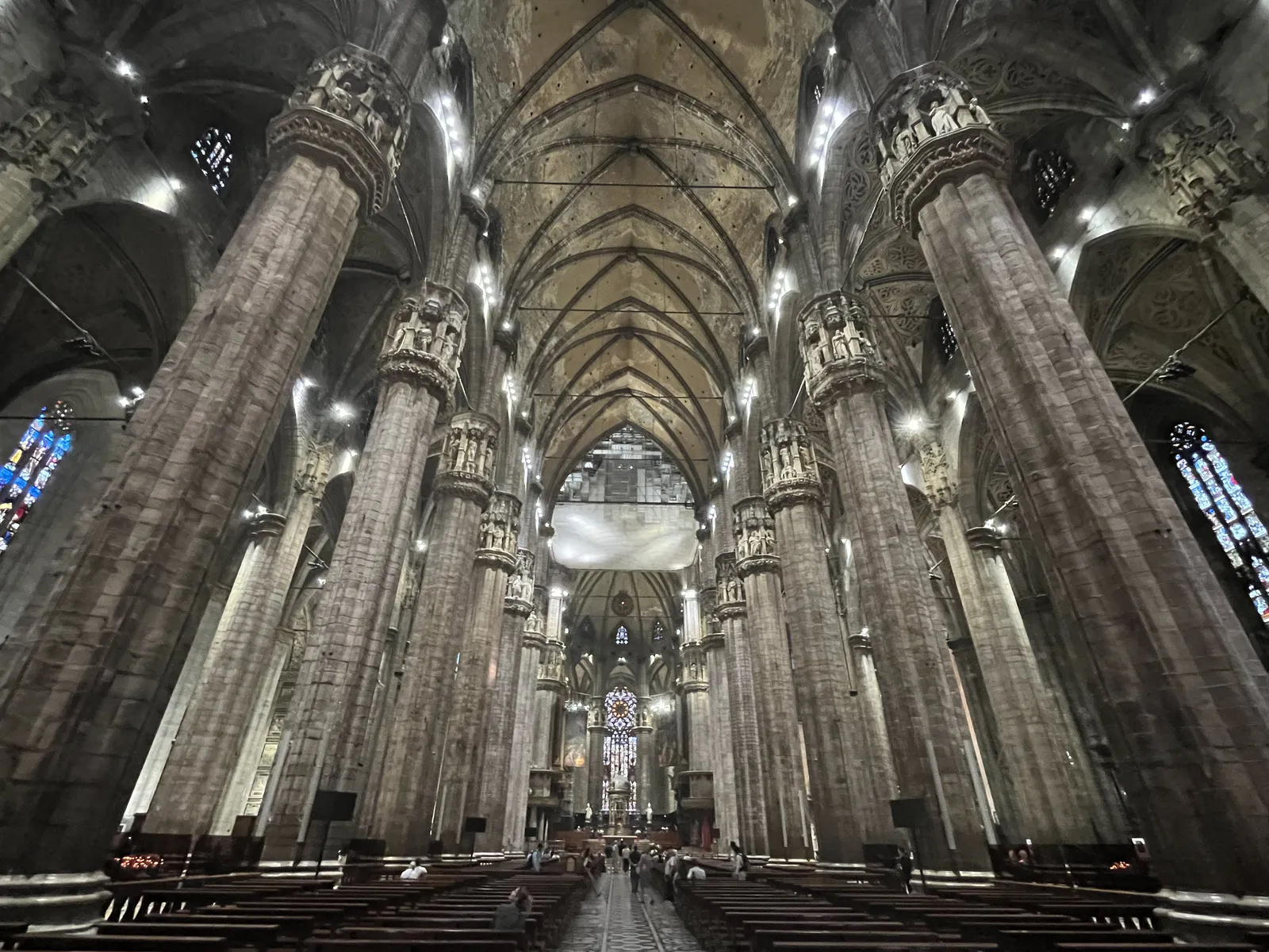 Interior of the Milan Cathedral