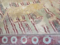 死者の大通りのネコ科動物の壁画