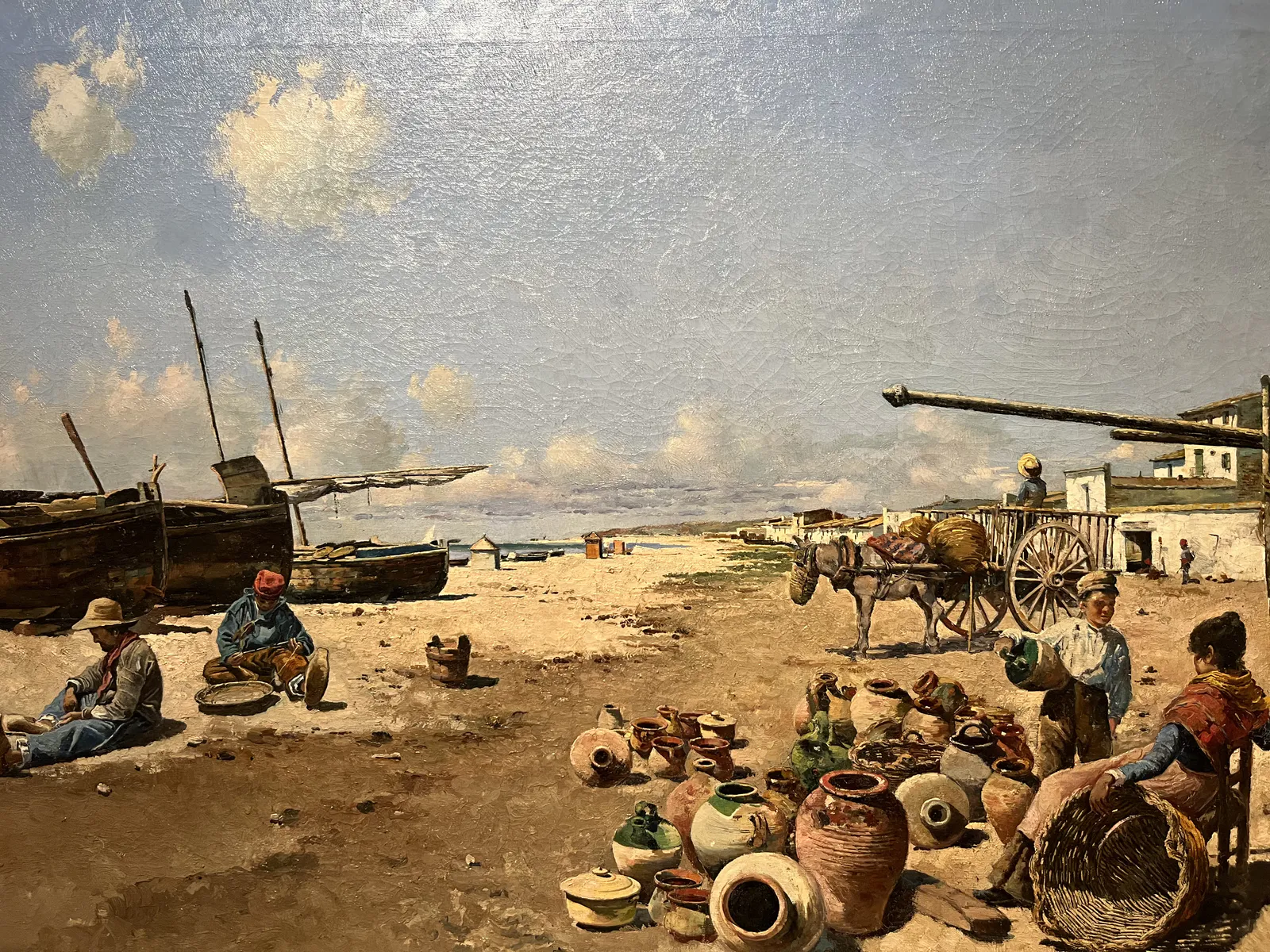 Painting of Sitges Beach
