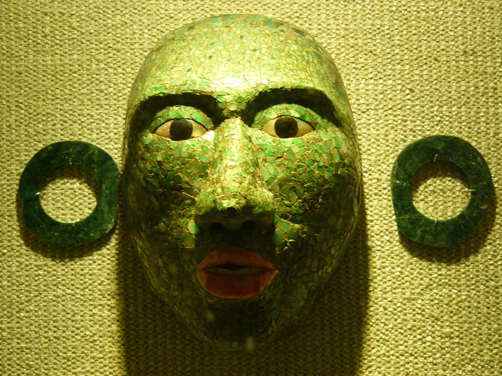 마야 장례 재탄생 가면