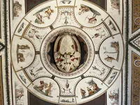 Mythological Ceiling with Stucco Relief