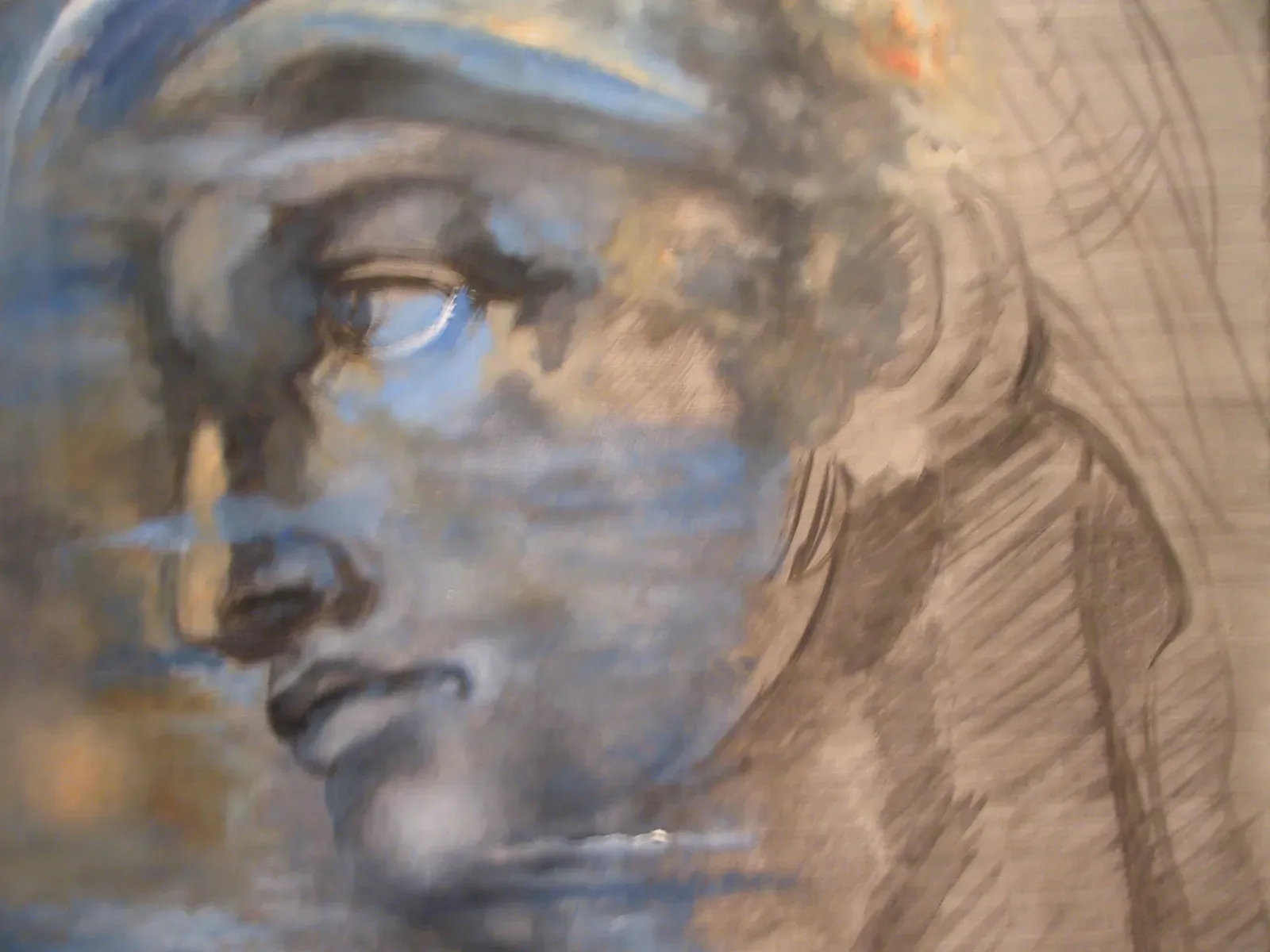 Étude d’après la tête masculine de Michel-Ange