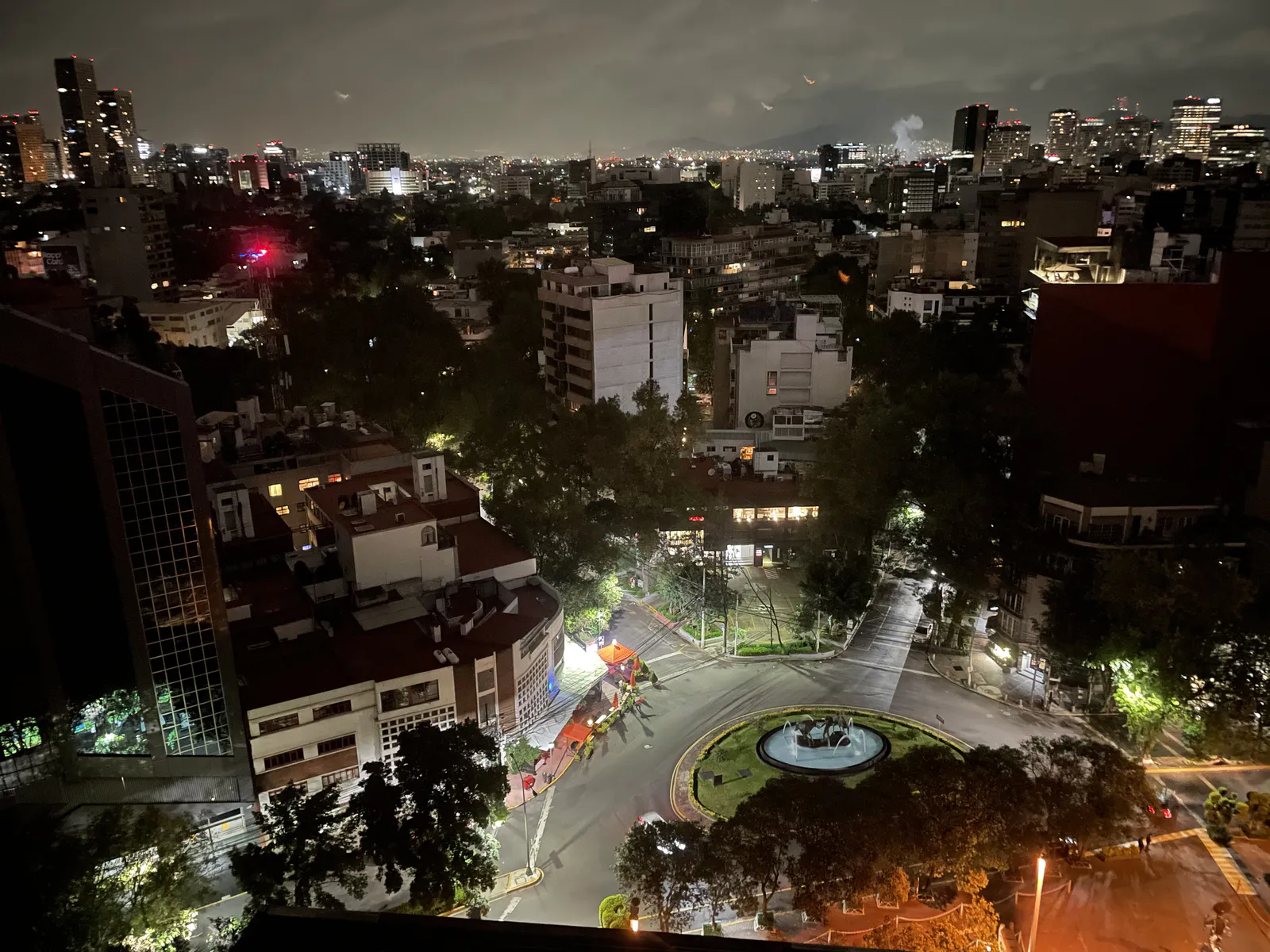 Glorieta de los Caballos at Night