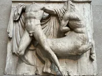 Lapith and Centaur Struggle