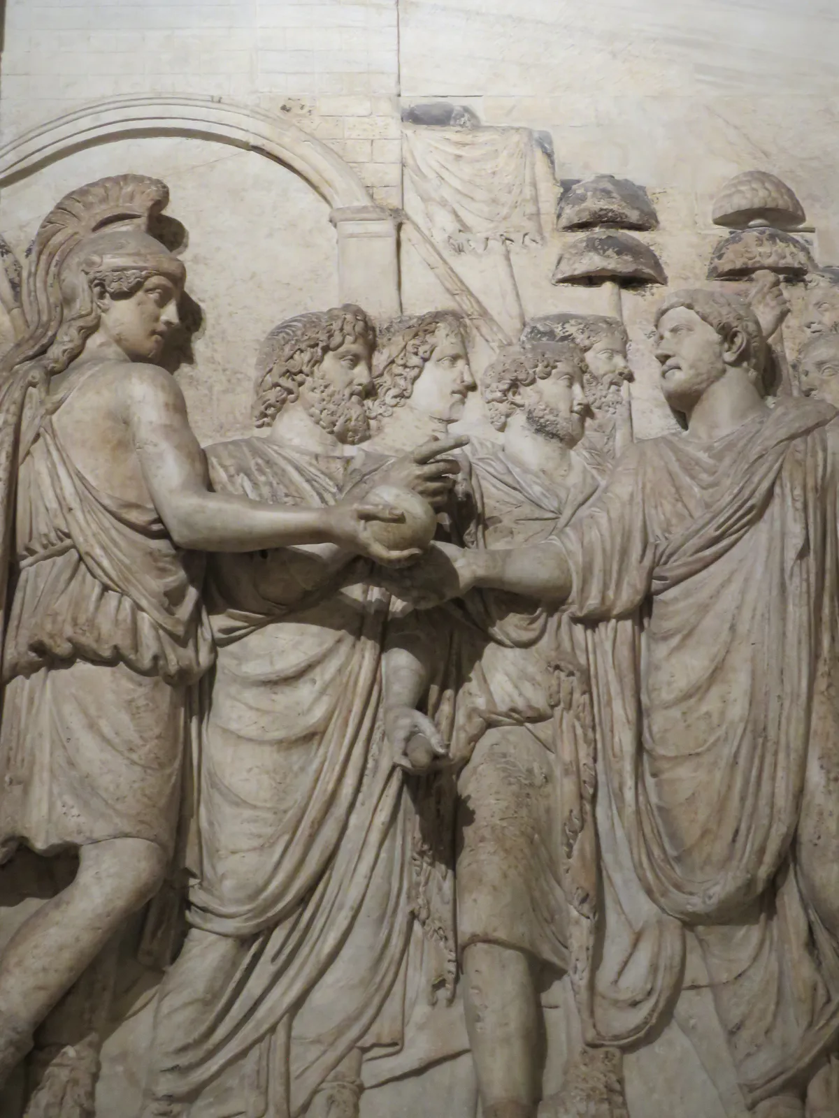 Hadrian Greeted by Roma and Genii