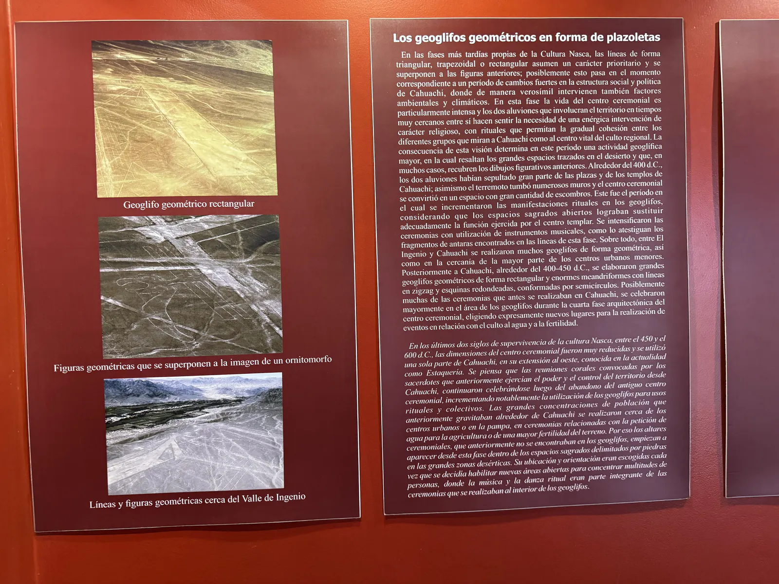 Geometrische Geoglyphen der Nasca-Kultur