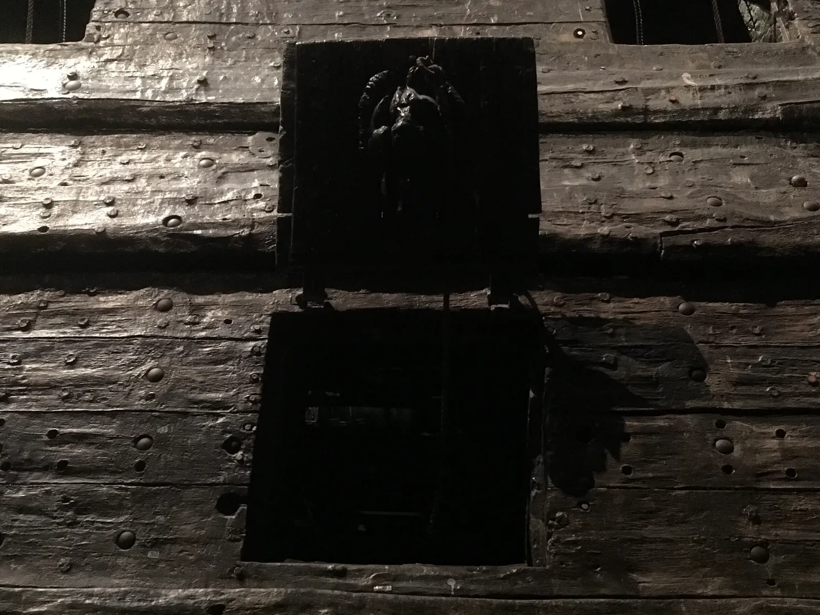 Decorated Gunport with Lion