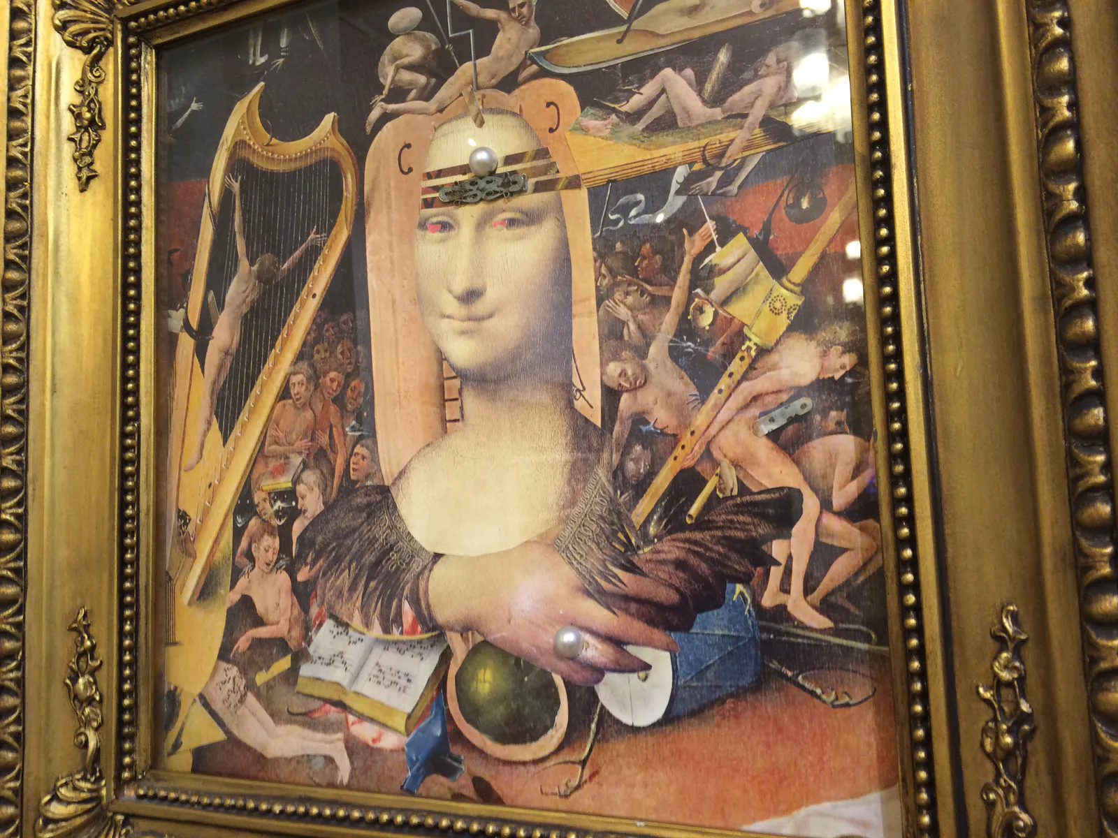 Mona Lisa in Bosch’s Hell (Collage, 1988)