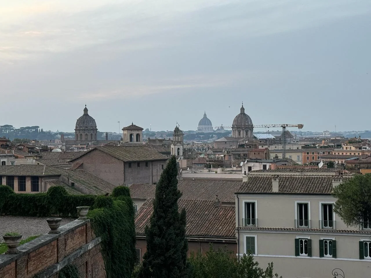 Vista panorámica del skyline de Roma