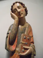 Polychrome Wooden Sculpture of Saint John the Evangelist
