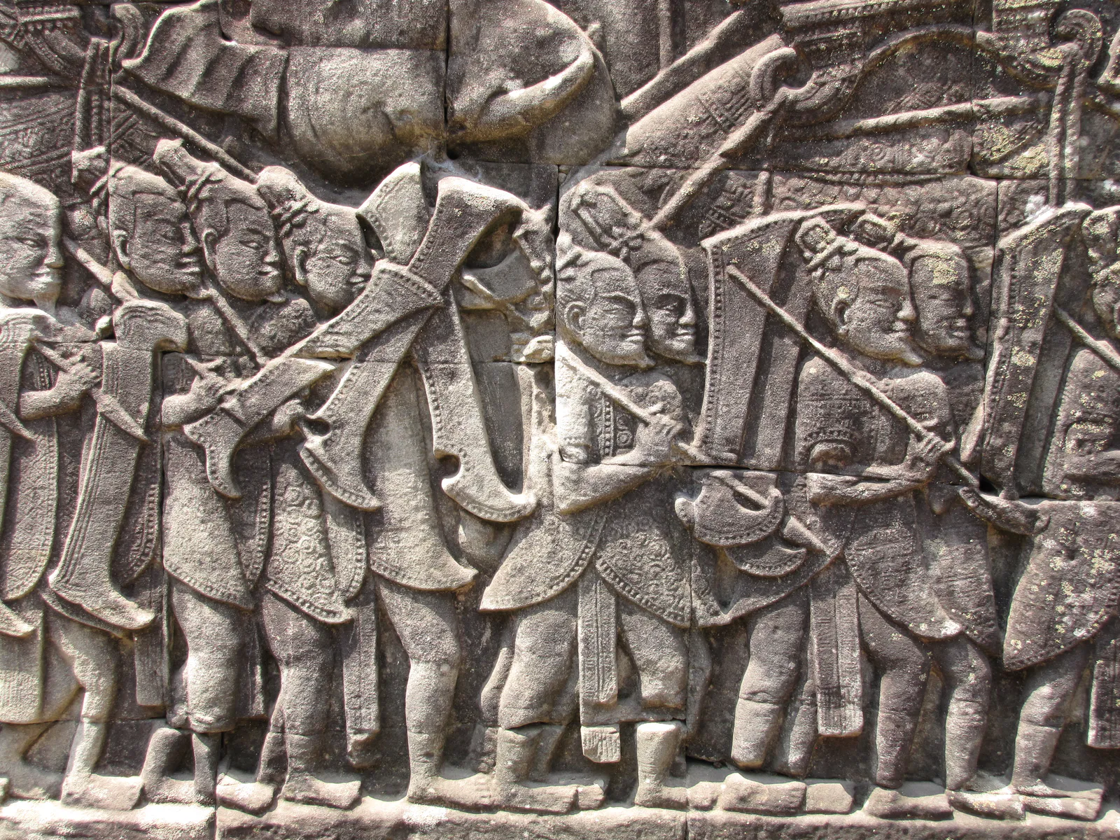 Soldiers Bas-Relief, Bayon Temple