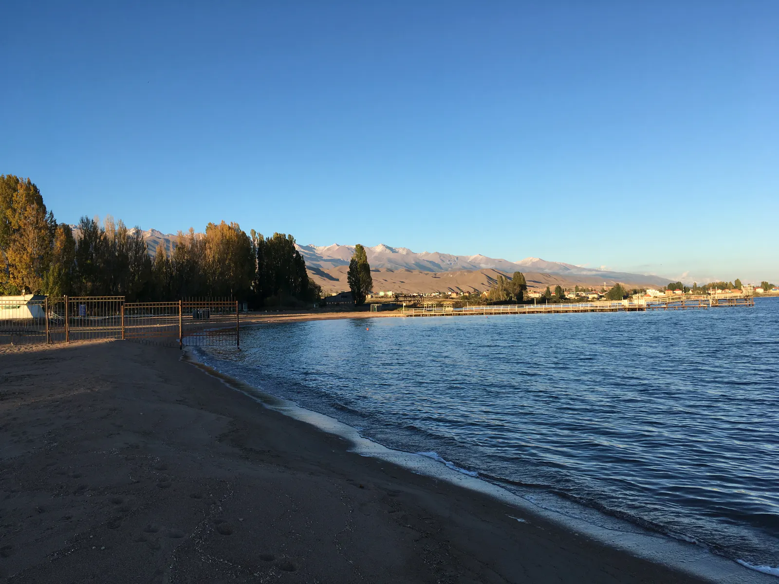 Serene Sunset at Issyk-Kul Lake