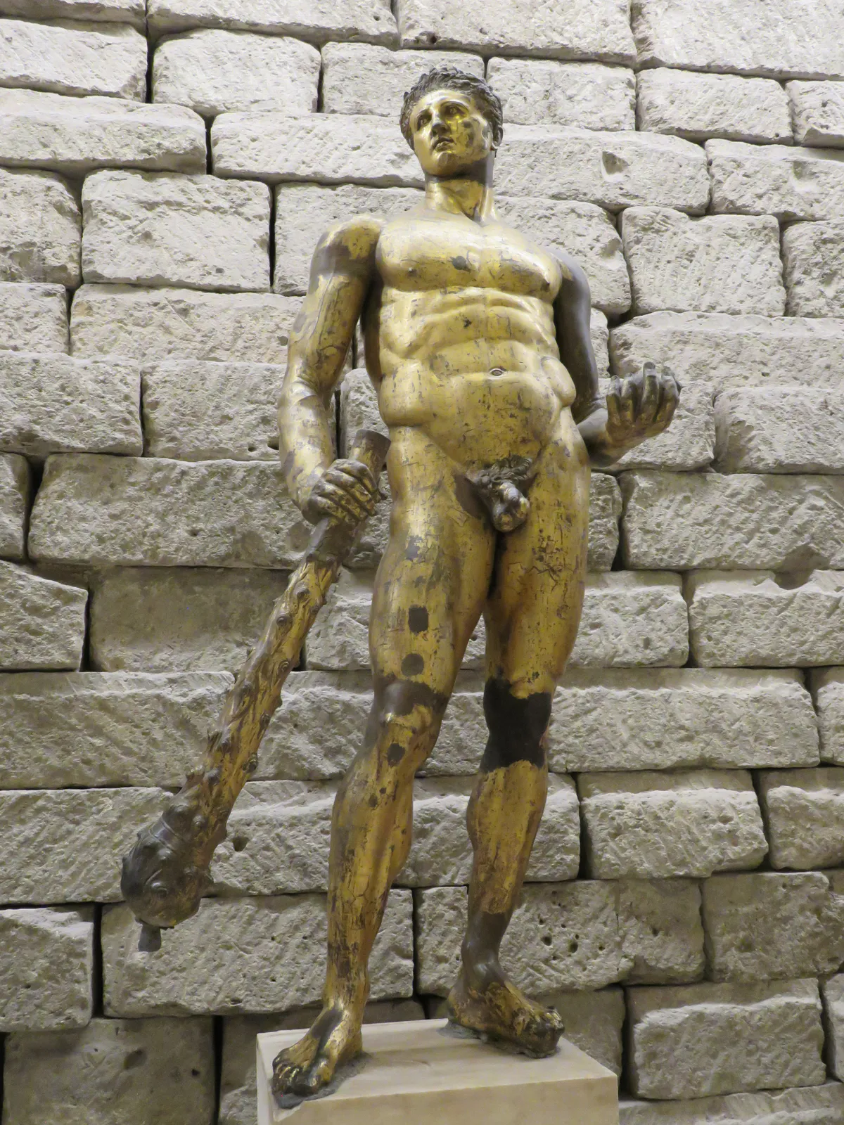 Gilded Bronze Statue of Hercules