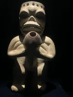 Ceramic Vessel with Cadaverous Male Figure